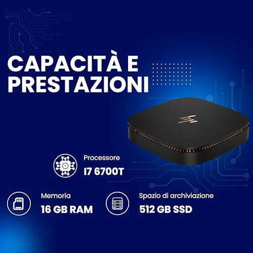  HP Mini PC de Escritorio Slice Windows 11 Pro Computadora de Escritorio HDMI
| Intel I7 6700T 16GB RAM SSD 512GB Comput